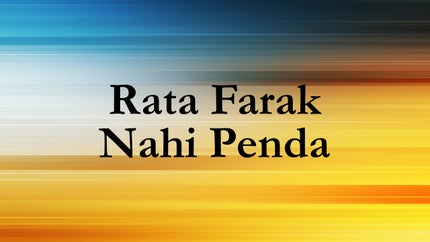 Rata Farak Nahi Penda on Daily Post PHH - past program