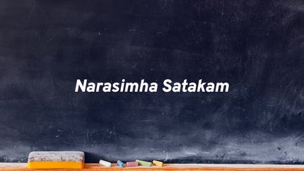 Narasimha Satakam on CVR OM Spiritual - past program