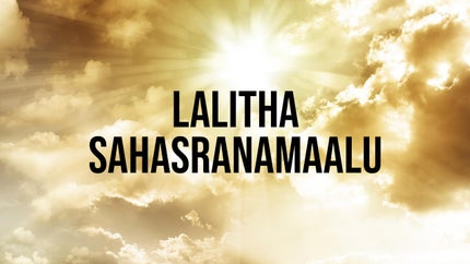 Lalitha Sahasranamaalu on CVR OM Spiritual - past program