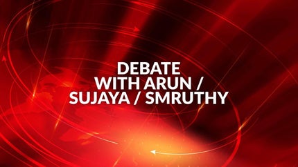 Debate With Arun / Sujaya / Smruthy on Reporter TV - live program