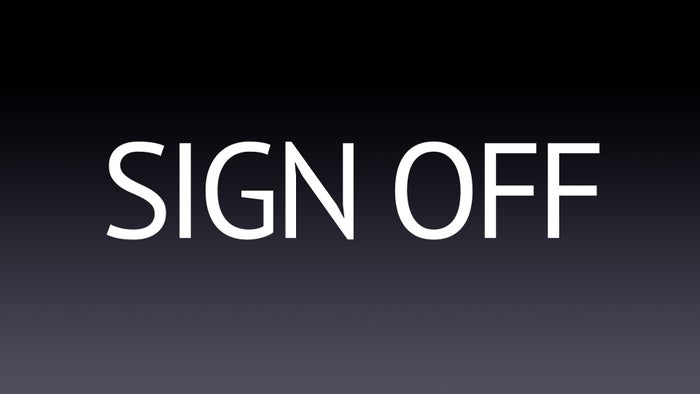 SIGN OFF on JioTV