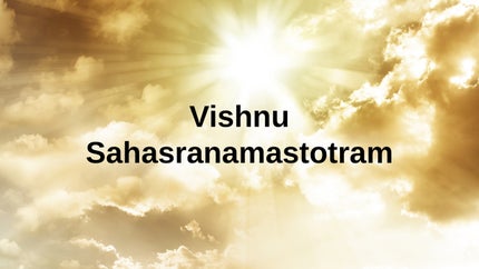 Vishnu Sahasranamastotram on SVBC - past program