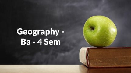 Geography - Ba - 4 Sem on T SAT Vidya - past program