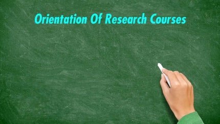 Orientation Of Research Courses on DD Gyandarshan - past program