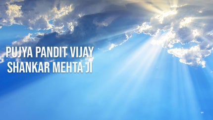 Pujya Pandit Vijay Shankar Mehta ji on Sanskar - future program