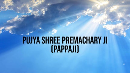 Pujya Shree Premachary Ji (Pappaji) on Dharma Sandesh - past program