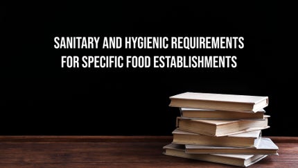 Sanitary and Hygienic Requirements For Specific Food Establishments on DD Gyandarshan - past program
