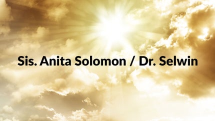 Sis. Anita Solomon / Dr. Selwin on Nambikkai - future program