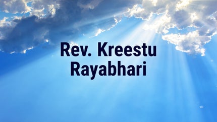 Rev. Kreestu Rayabhari on Aradhana TV - past program