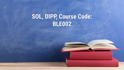 SOL, DIPP, Course Code: BLE002 on DD Gyandarshan - future program