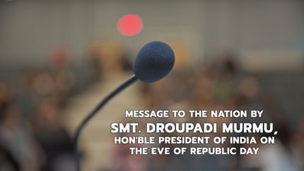 Message To The Nation By Smt. Droupadi Murmu, Hon'ble President Of India On The Eve Of Republic Day on DD National - future program