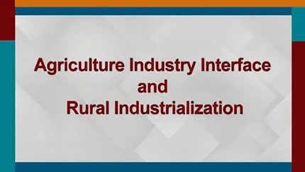 Agriculture Industry Interface and Rural Industrialization on DD Gyandarshan - past program