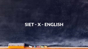 SIET - X - English on T SAT Vidya - past program