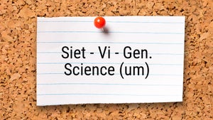 Siet - Vi - Gen. Science (um) on T SAT Vidya - future program