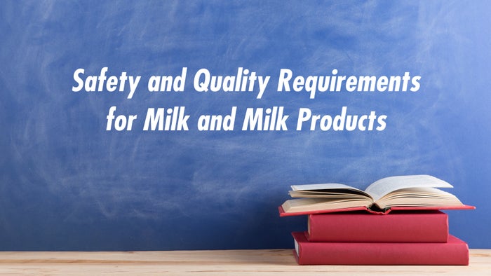Safety and Quality Requirements for Milk and Milk Products on JioTV