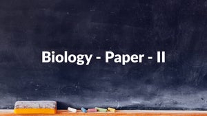Biology - Paper - II on T SAT Vidya - past program
