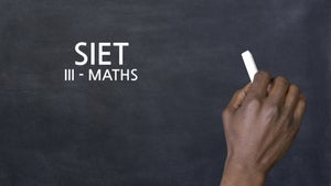 SIET - III - Maths on T SAT Vidya - future program