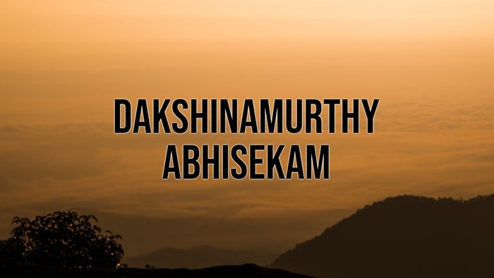 Dakshinamurthy Abhisekam on JioTV