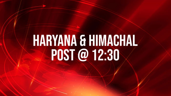 Haryana & Himachal Post @ 12:30 on JioTV