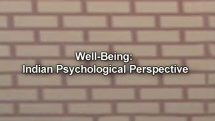 Well-Being : Indian Psychological Perspective on JioTV