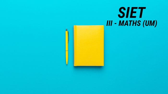 SIET - III - Maths (UM) on JioTV