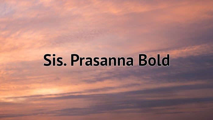 Sis. Prasanna Bold on JioTV