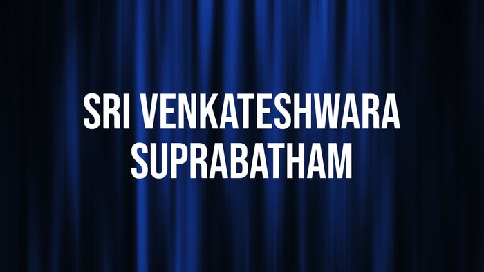 Sri Venkateshwara Suprabatham on JioTV