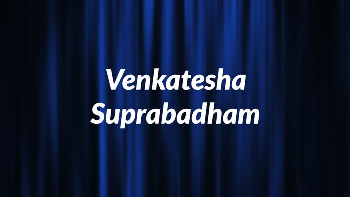 Venkatesha Suprabadham on JioTV