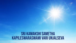 Sri Kamakshi Sametha Kapileswaraswami Vari Unjalseva on SVBC - future program