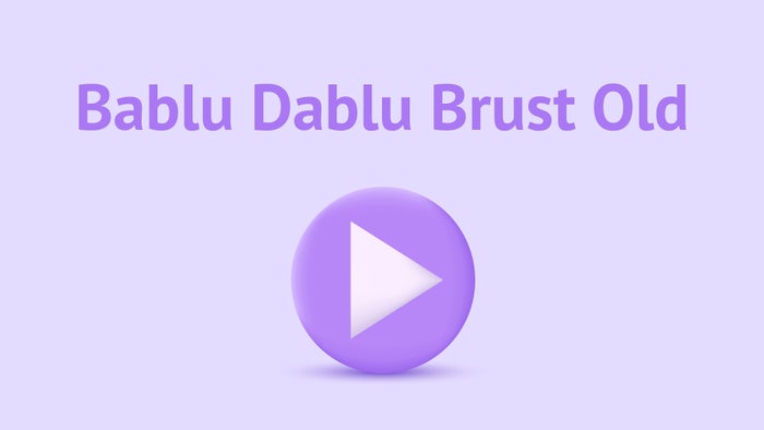 Bablu Dablu Brust Old on JioTV