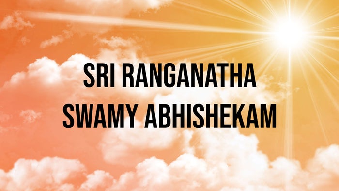 Sri Ranganatha Swamy Abhishekam on JioTV