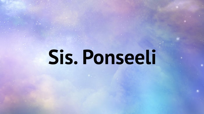 Sis. Ponseeli on JioTV