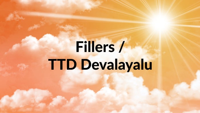 Fillers / TTD Devalayalu on JioTV