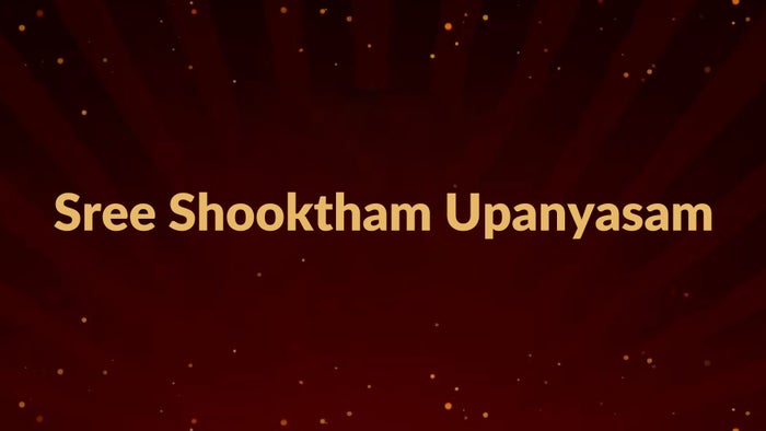 Sree Shooktham Upanyasam on JioTV