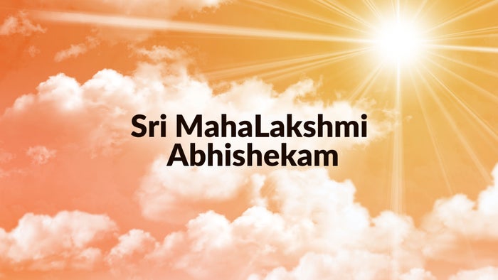 Sri MahaLakshmi Abhishekam on JioTV
