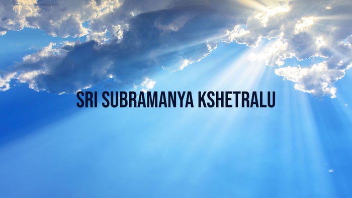 Sri Subramanya Kshetralu on JioTV