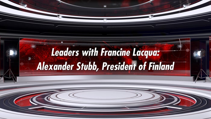 Leaders with Francine Lacqua: Alexander Stubb, President of Finland on JioTV