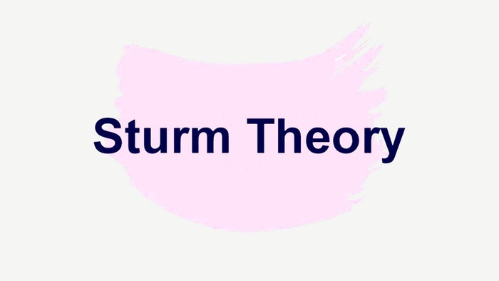 Sturm Theory on JioTV