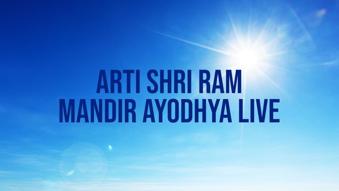 Arti Shri Ram Mandir Ayodhya Live on JioTV