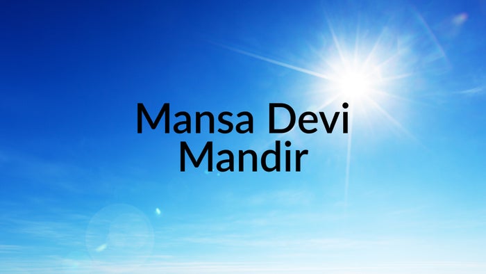 Mansa Devi Mandir on JioTV