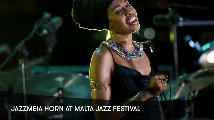 Jazzmeia Horn at Malta Jazz Festival on JioTV