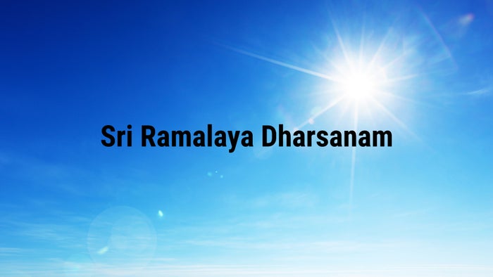Sri Ramalaya Dharsanam on JioTV