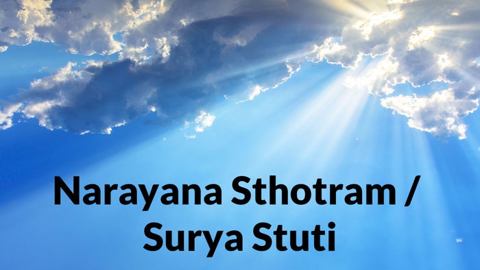 Narayana Sthotram / Surya Stuti on JioTV