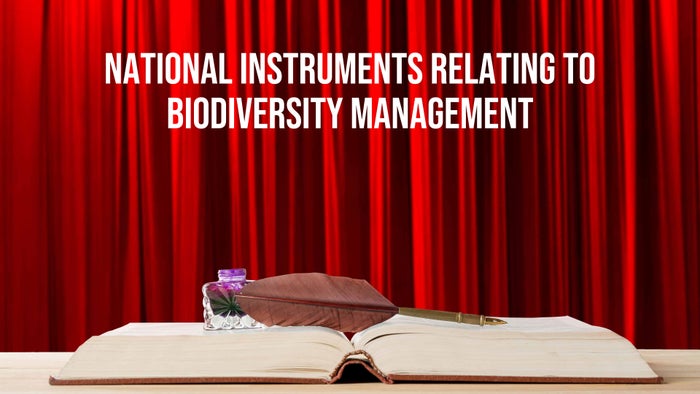 National Instruments Relating To Biodiversity Management on JioTV