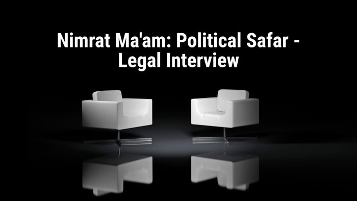 Nimrat Ma'am: Political Safar - Legal Interview on JioTV