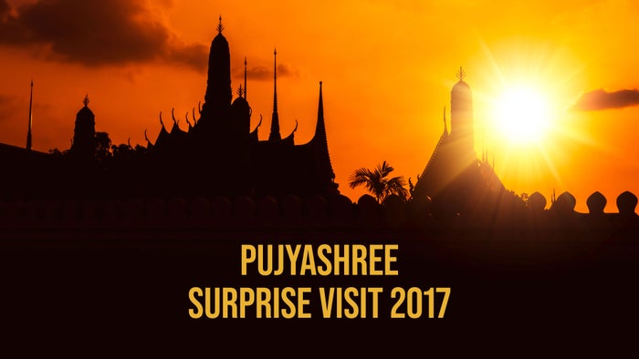 Pujyashree Surprise Visit 2017 on JioTV