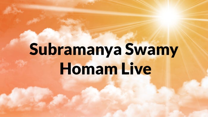 Subramanya Swamy Homam Live on JioTV