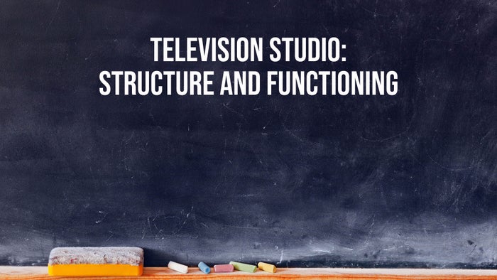Television Studio: Structure And Functioning on JioTV