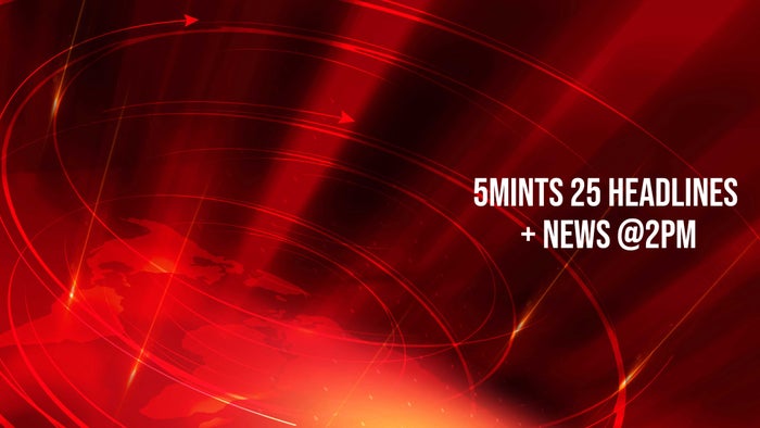 5mints 25 Headlines + News @2pm on JioTV