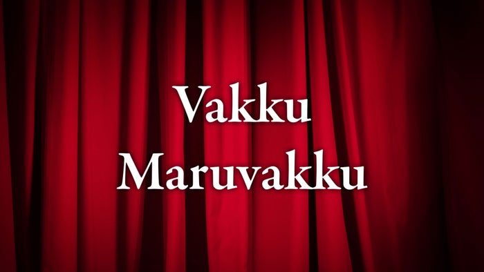 Vakku Maruvakku on JioTV